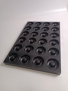 China 24 Cavity Doughnut Mould Tray Roll Up Edge Design For Daily Cooking factory