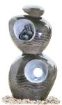 Nature's Mark Heart Couple LED Relaxation Resin Water Fountain with Authentic
