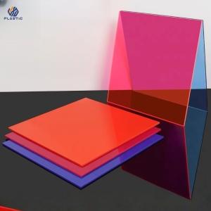 China Cast Process Coloured Acrylic Sheet Cut To Size Chemical Resistance 100% PMMA factory
