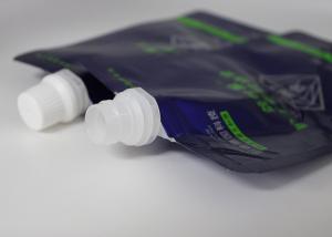 China Gravure Printing Food Grade Stand Up Pouch With Spout 12mm For Wash Fluid Liquid factory