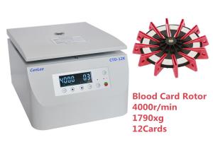China 12 Cards Minigel Column Medical Centrifuge Machine Blood Gel Card Microprocessor factory