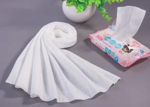 China Wet Wipes Fabric Embossed Pattern Raw White Spunlace Nonwovens 30g-120g/M² factory