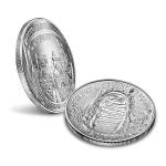 Polished Custom Challenge Coins 3d Silver Coins Dia5cm Wearproof