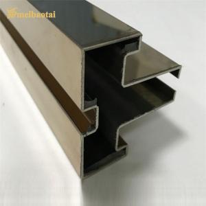 China Irregular Shaped Grade 304 Stainless Steel Tile Trim Decorate Wall Edge factory