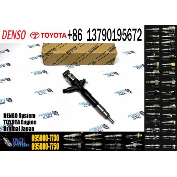 095000-7730 23670-39295 23670-39296 095000-7731 CR Fuel Injector for Toyota 1KD-FTV 3.0L D-4D Land Cruiser Prado J120 2004-2006