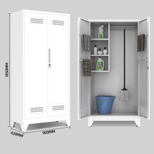 China School Stainless Broom Mop Sundries Cabinet For Cleaning Equipment Storage factory