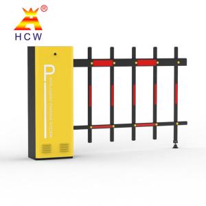 China Remote Control Double Fence Barrier Gate 4.5m Boom Length factory
