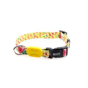 China 2.5cm 1 Inch Flower Polyester Dog Collars And Harnesses Soft Puppy Collar Outdoor factory
