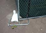 6'x12' temporary chain link fence steel tubing 1½"(38mm) 1⅗"(40mm) mesh 2"x2"/