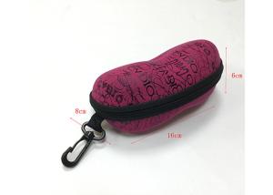 China Girl Pink Eva Zipper Case / Protective Glasses Case Waterproof PU Fabric Shockproof factory