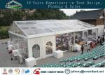 Clear Span Marquee With Glass Fire Door , Steel Clear Span Buildings Windproof