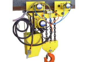 China Anti Explosive Pneumatic Chain Block 20 ton Normal Yellow Alloy factory