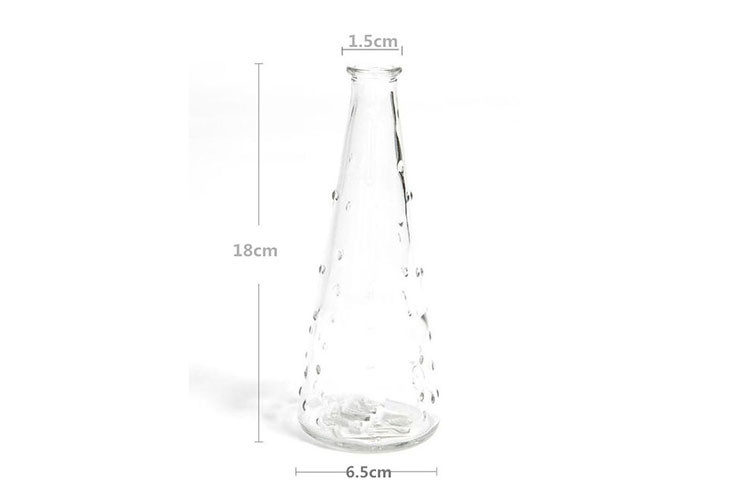 Unique Decorative Glass Vases , Tall Glass Floor Vases High White Glass