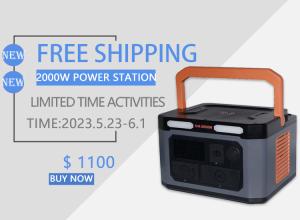 China 2000W Lithium Portable Power Station QC3.0 Type C Home Travel Outdoor Renewable Energy Storage factory