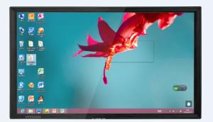 China 75 Inch Ultra thin touch screen monitor with anti glare glass for education factory