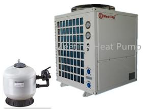 China Meeting 28KW Air Source Spa Swimming Pool Heat Pump With Sand Filter Tank factory