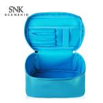 Waterproof Blue Cylinder Bucket Wash PU Leather Bag