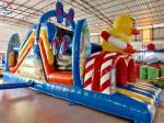 Custom Blue Duck Themed Castle Jungle Bounce House For Kids