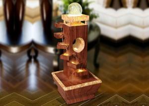 China 29 Inch Step Wood Rattan Effect Water Fountain factory