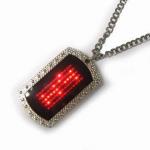 2015 new fashion led name tag necklace