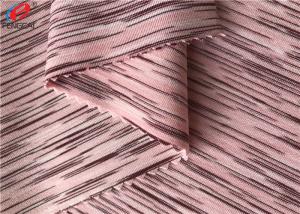 China 4 Way Stretch Yard Dyed Melange Weft Knitted Fabric For T-Shirt factory