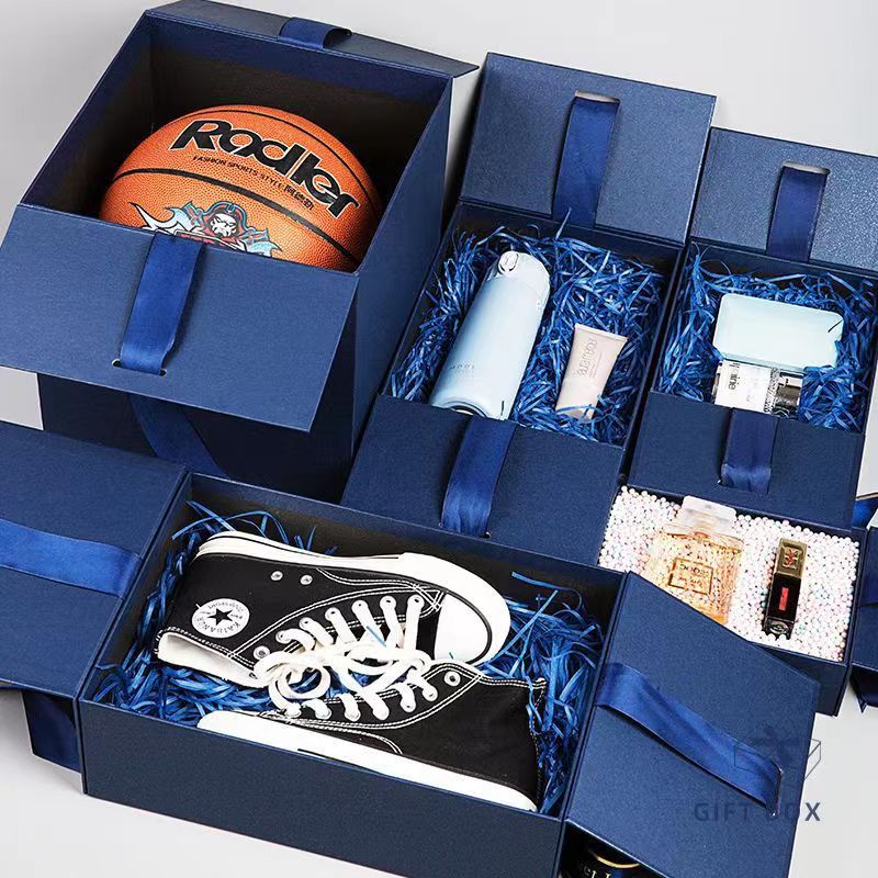 Custom Order Accepted Rigid Paper Boxes With Lid for Christmas Birthday Gift Packaging