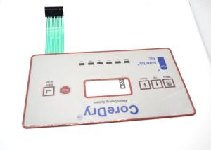 China Non Tactile Flat Membrane Keyboard Panel For Core Dry On Rapid Drying System factory