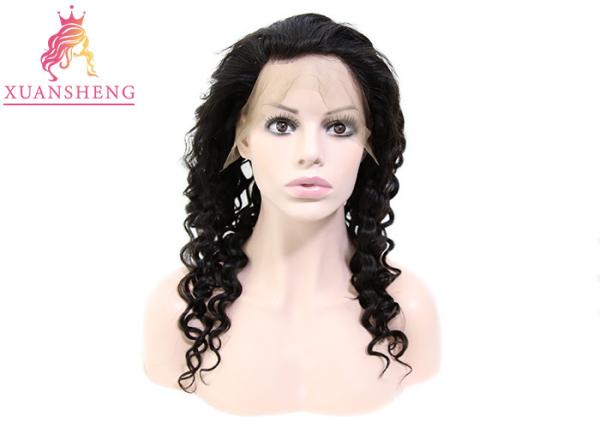 Natural Full Lace Human Wigs Loose Wave Cuticle Aligned Brazilian Unprocessed