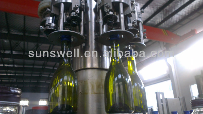 SUS304 2000BPH Cider Filling Machine With Rotary Rinser