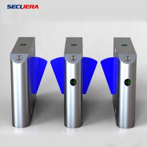 Face Recognition Pedestrian Control Electronic Flap Barrier Gate/ Acrylic
