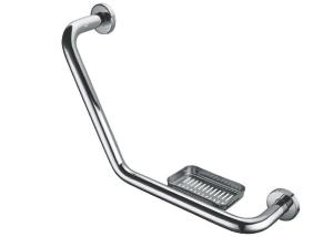 China High Quality Stainless Steel 304 Bathroom Brushed Bath Safe Grab Handrail Bar With saop dish factory