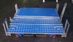 4 Side Bottom Plastic Board Steel Containers For Semi - Finished Cargo