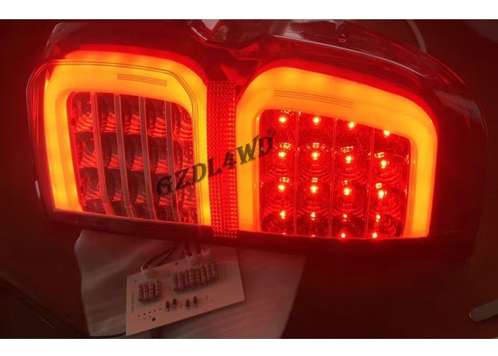 Red & Smoke LED Tail Lights 4x4 Driving Lights For Toyota Hilux Revo SR5 2015 - 2017
