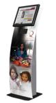 Modular Interactive Information Kiosk With Secondary 19inch Advertising Screen