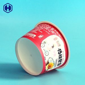Fruit Pulp IML Plastic Containers Stackable Compostable Yogurt Cups
