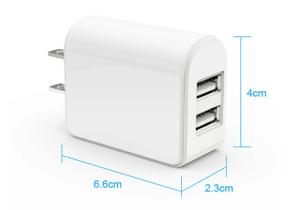 China mini dual usb travel charger 5V 1A 2.1a usa plug factory