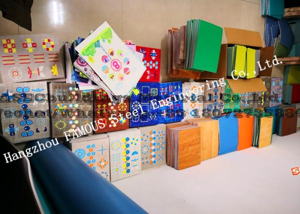 Digital Printing 3D Epoxy Resin Resilient Vinyl Flooring Roll For Home