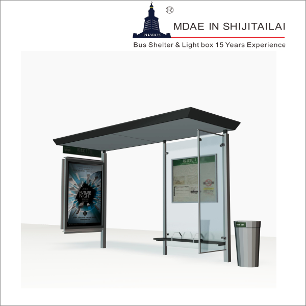 Long Bench LCD 180W 700mm Digital Bus Shelters