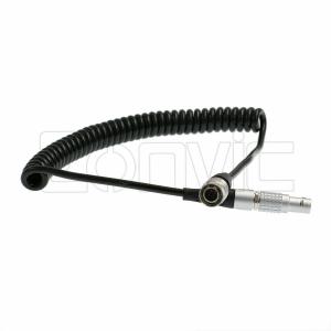 China Coiled Power Cord For Sony F5 F55 Camera To Teradek Bond Bolt Hirose 4 Pin to 2 Pin factory