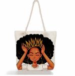 Polyester Canvas Grocery Shopping Bags For Work Travel Beach