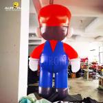 Custom Promotional Advertising Inflatables Man Mario Cartoon Models For Children