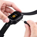 4G GPS Kids Smartwatch Phone Black With Camera Voice Chat SOS Alarm 650 MAh