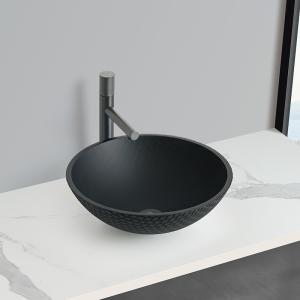 China Hotmelt Glass Vessel Basins Stylish And Functional For Countertop Mounting factory