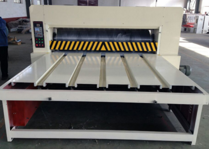 Automatic Corrugated Box Machine , Chain Feeder Rotary Die Cutting Equipment