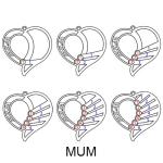 7gram 0.1in Personalized Photo Pendant Necklace Engraved Love Heart Necklace SGS