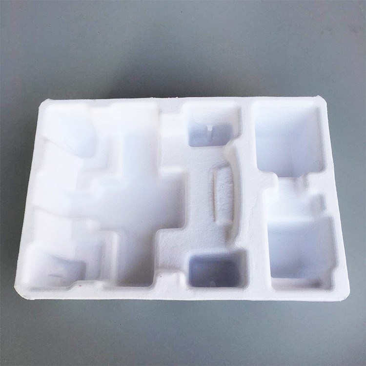 Degradable Environmental Friendly Dry Pressure White Sugar Cane Pulp Router Tray