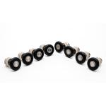 23 / 25 / 27mm Diameter Shower Door Parts Rollers , Shower Screen Rollers Black