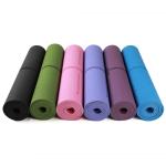 Non Slip Fitness Yoga Mat / TPE Yoga Mat Pilates Gym Exercise Sport Living Room