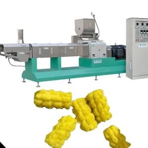 China SS304 Corn Puff Production Line Corn Puff Snack Extruder Machine 88kw factory