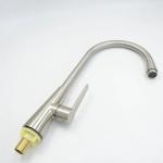 Induction Tap Silver Zinc Alloy Kitchen Sink Faucets With Earthenware Spool